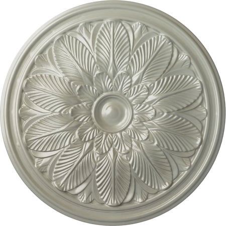 Ekena Millwork Bordeaux Ceiling Medallion (Fits Canopies up to 3 1/4"), 22 5/8"OD x 1 3/4"P, Flash Copper CM22BOFCS